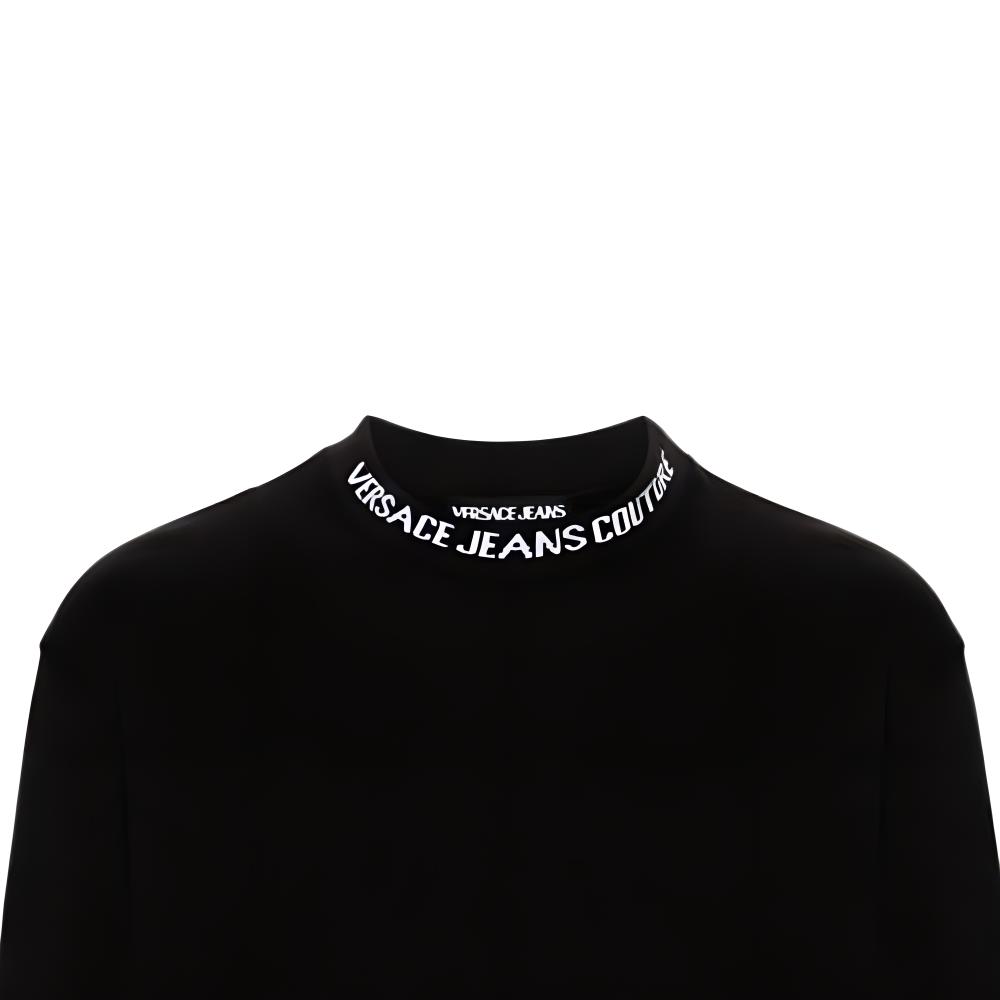 Versace Jeans Couture Logo Trim Cotton Sweatshirt 77GAI3R2F0002899