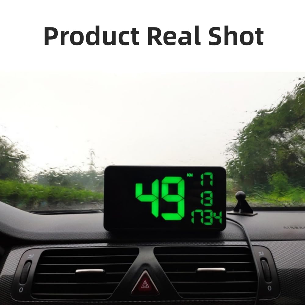 6.2' GPS Speedometer HUD for Cars & Golf Carts - Digital MPH Odometer with Speed Alert
