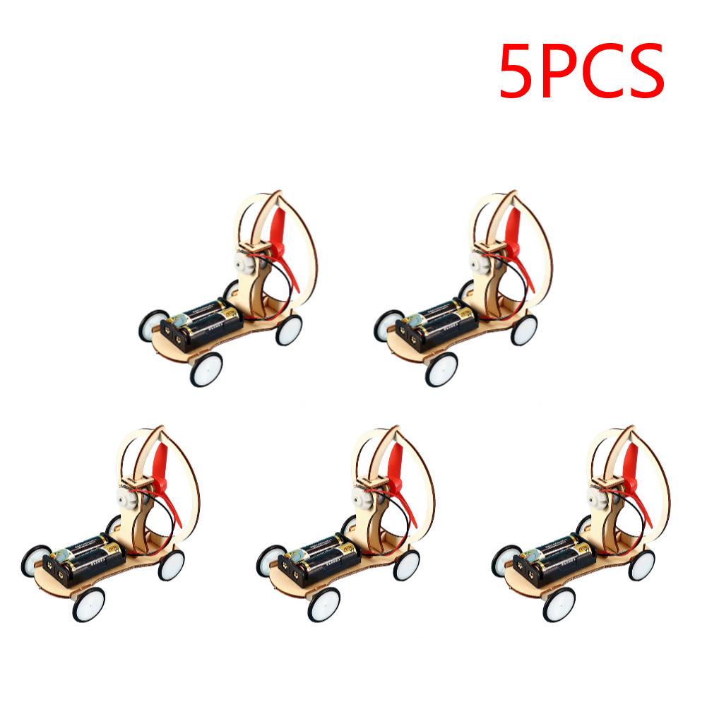 Kids DIY Electric Wind Car Model Students Physical Experiments Technology Toys DIY Electric Wind Car Toys