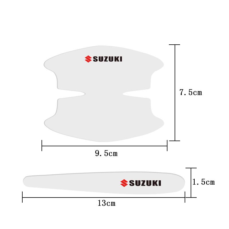  Pellicola Proteggi Maniglia Tazza Portiera Trasparente TLIN5 per Suzuki Jimny Samurai Vitara Swift Baleno SX4 Ignis Alto Kaiser