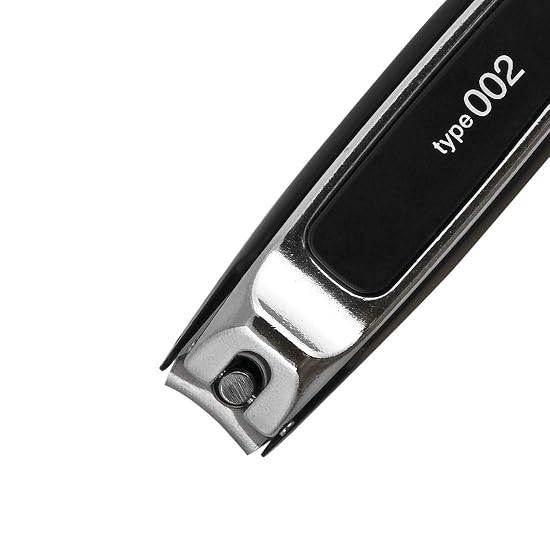 KAI Nail Clipper Type002 M Black, Curved Blade, Made In Japan, KE0129