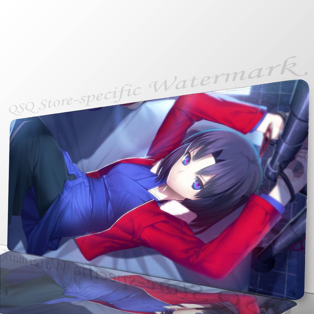 Shiki Ryougi Animation The Garden Of Sinners Mousepad Mouse Mat Desk Mat With Pad Gaming Accessories Prime Gaming XXL Keyboard