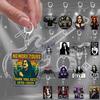 UK Music Rock Star Ozzy Keychain Llavero Accessories Bag Heavy Metal Music Fanart Women's Keyrings Fans Gift