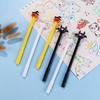 12/ 30 PCS Halloween-Themed Gel Pens 0.5mm Black Various Designs Ghosts Pumpkins Student Essential School Use,Party Gifts,Graduation Back To School