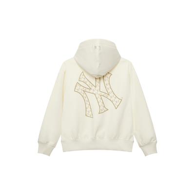 MLB MONOGRAM Hoodie Unisex Standard Ivory 3AHDM0251-50CRS