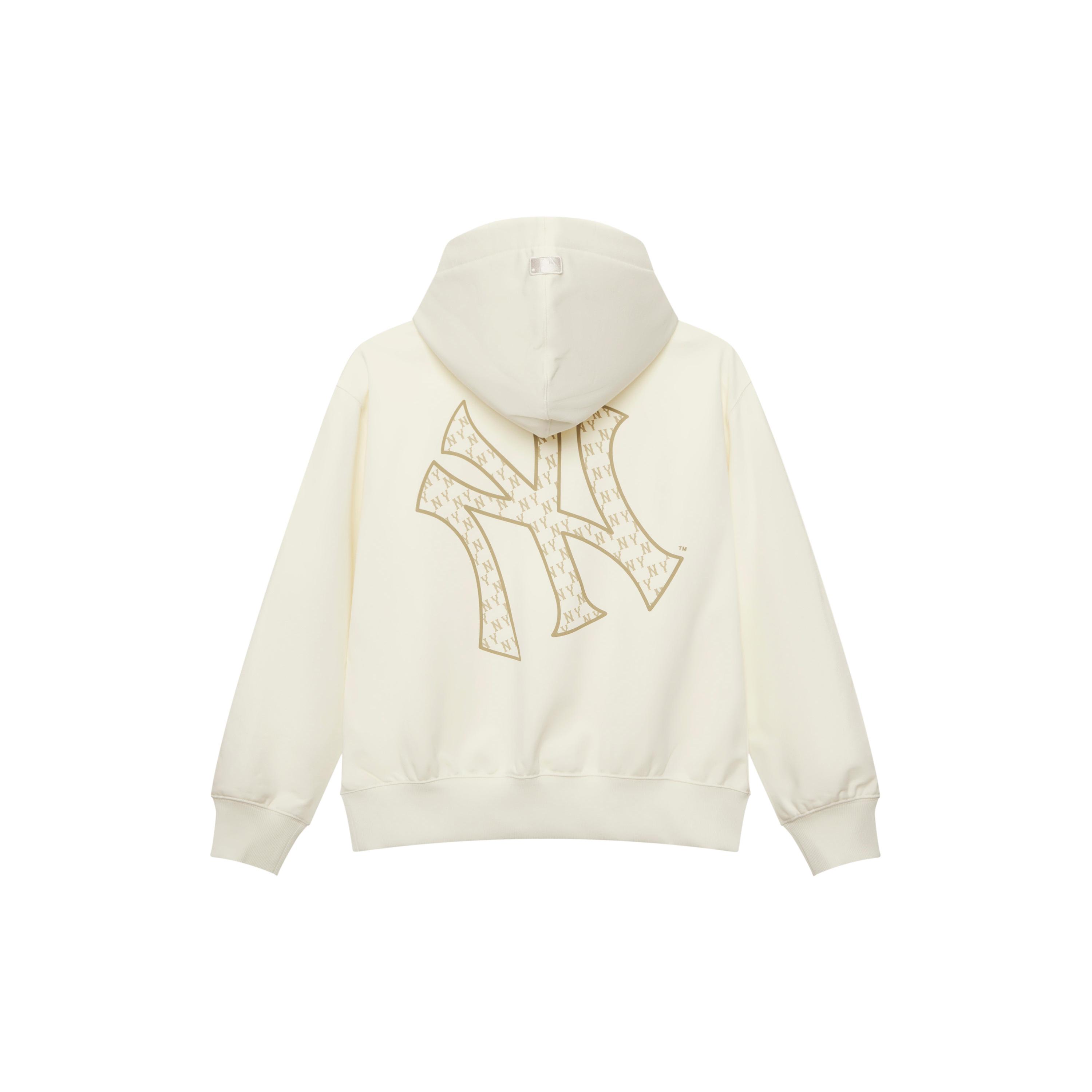 MLB MONOGRAM Hoodie Unisex Standard Ivory 3AHDM0251-50CRS XS