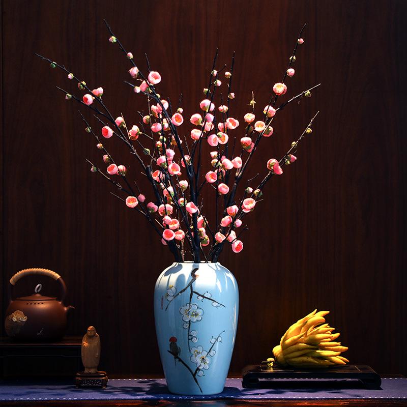 Artificial Plum Blossom Arrangement for Home Décor & Photography