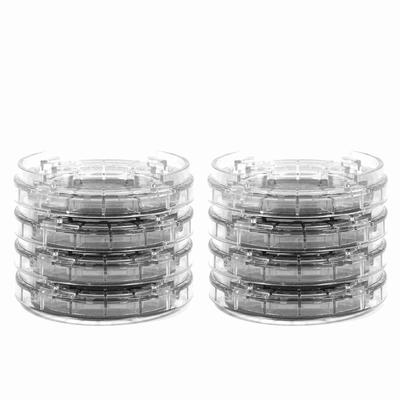 Set da 8 pezzi in plastica multislot per mobili, piedini antiscivolo, tappetini antiscivolo per letto e tavolo