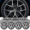 2026 Heiß Für VOLKSWAGEN VW 4 Stück 56mm Aluminium Emblem Auto Radnabendeckel Aufkleber Für VW GTI Polo Golf Passat Tiguan Arteon