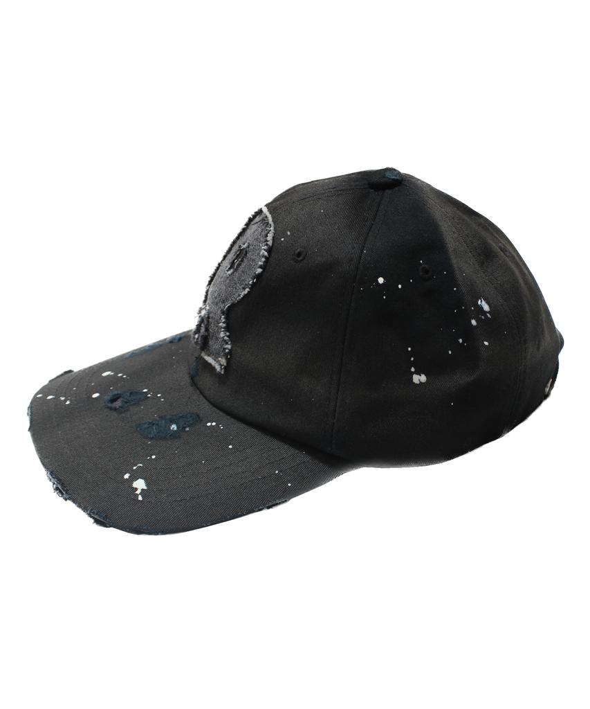 Leondieseu Sunbleach Denim Logo Ball Cap (Washed Black)