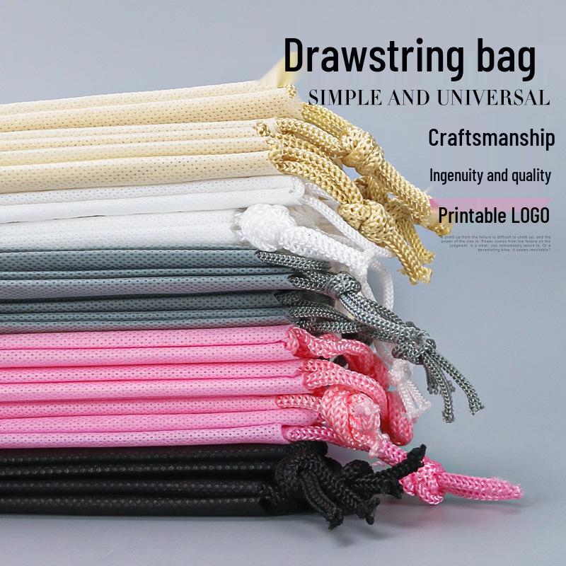 Customizable Non-Woven Drawstring Pouch: Dustproof Storage for Toy Clothing