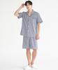 [May Flower] Men's Block Style Short Sleeve Pure Cotton Plus Size Pajama Set [Shipped from Korea] 100% Authentic