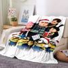 1Pc Winter Snowman Adventure Blanket Soft Throw Blanket For Home Bedroom Bed Sofa Travel Office Solid Christmas Blanket