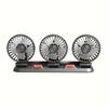 Car Fan Three-Head USB 3-Speed Adjustable 360-Degree Rotation Suitable For Car Cooling Powerful Fan With Hidden Aromatherapy Box