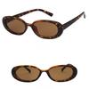 Vintage Oval  Sunglasses Women Luxury Designer Small Oval Sun Glasses Retro Black Red Glasses Ladies Goggle Gafas De Sol Mujer