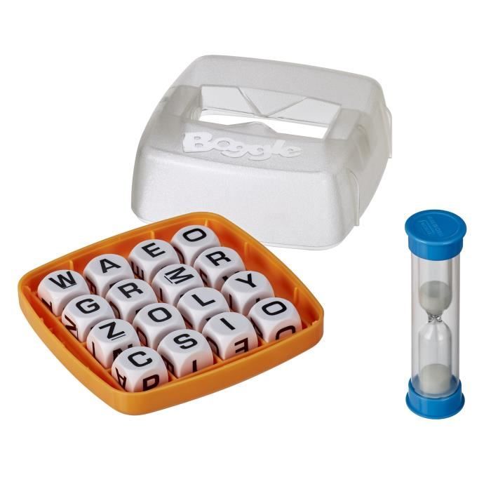 Boggle, Jeu de société de voyage, Jeu de réflexion rapide pour petits et grands, Hasbro Gaming, Dès 8 ans