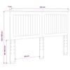 Headboard with Glossy White Headboard 140 cm Particleboard
