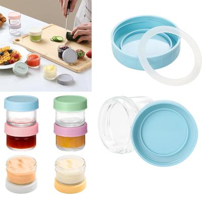 Packung mit 6 Mehrzweck-Glas-Salatdressingbehältern Auslaufsichere Wiederverwendbare Saucenbecher für Lunchbox, Picknick, Reise