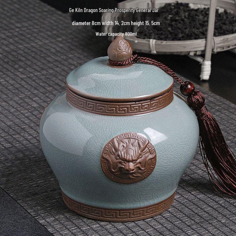 

Jiakangming Retro Ceramic Tea Storage Jar