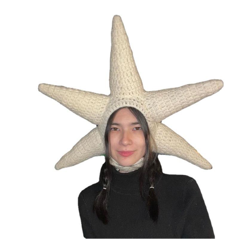 New Wizard Hat Adult Witch Knitted Hat Festival Funny Dress Personalized Wool Hat