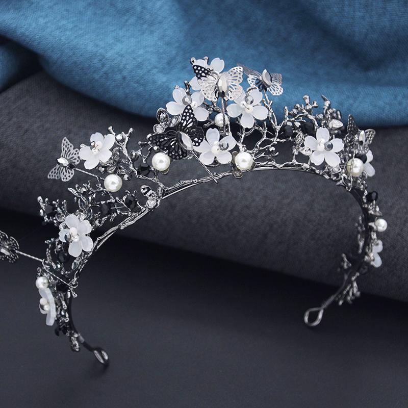 

Роскошная свадебная корона, тиары и короны принцессы для вечеринки, дня рождения, тиара-бабочка, украшения для волос, аксессуары для свадебного платья