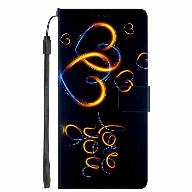 Leather Flip Cover For Redmi Note 14 Pro+ 5G Colorful Flower Patterns Phone Case For Redmi Note 14 4G 2025 Flip Case Wallet Bags