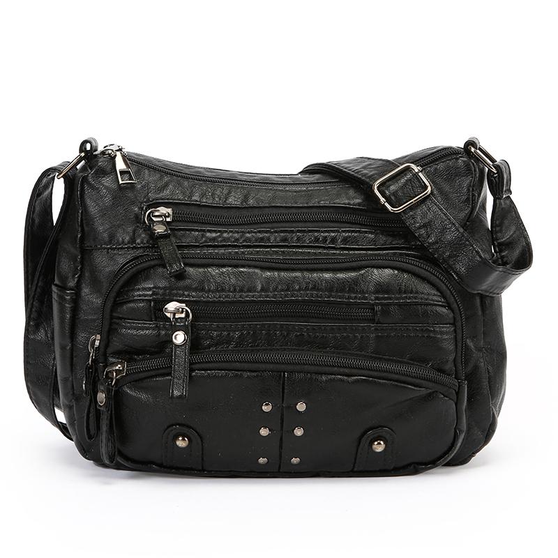 Women's Crossbody Bag Vintage Multi-Layer Shoulder Bag