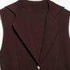 2025 Spring/Summer European & American Style Women's Two-Button Ruched Waist Knitted Vest