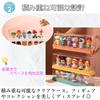 Merrytime Collection Case, Figure Display Case, Clear Case, Stackable Figure Case, Transparent Display Box, Storage Box, Brown