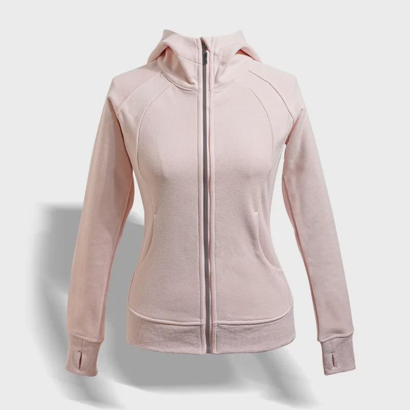 Navy Blue Women's Slim Fit Yoga Sweatshirt - Small, Casual Zipper Cardigan for Spring & Autumn 2025