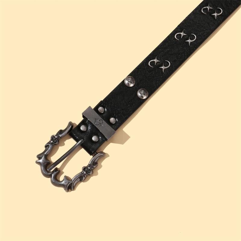 Multi Functional Fashion Belt PU Imitation Leather Metal Buckles Universal Size 115cm 3.7cm for Unisex Daily Wear