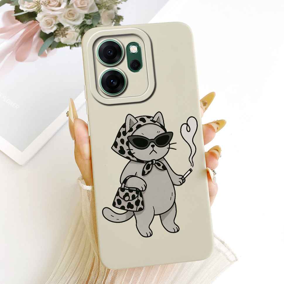 Funda For OPPO Reno 14F 5G Case Cat Dragon Lens Protection Back Cover For OPPO Reno14F Reno14 F CPH2743 5G Coque
