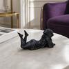 Stable Base Figurine Hooded Laying Lady Reaper Figurine, 3D Printed Gothic Dark Fantasy Sculpture, Soft Decoration Sculpture Black Robed Women
