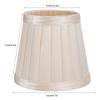 6PCS Fabric Small Replacement Lamp Covers Clip On Pleated Lamp Shade Drum Lamp Shade  Ceiling Light