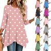 Dames Mode Casual Pullover Top met 3/4 Mouwen voor Dagelijks Gebruik