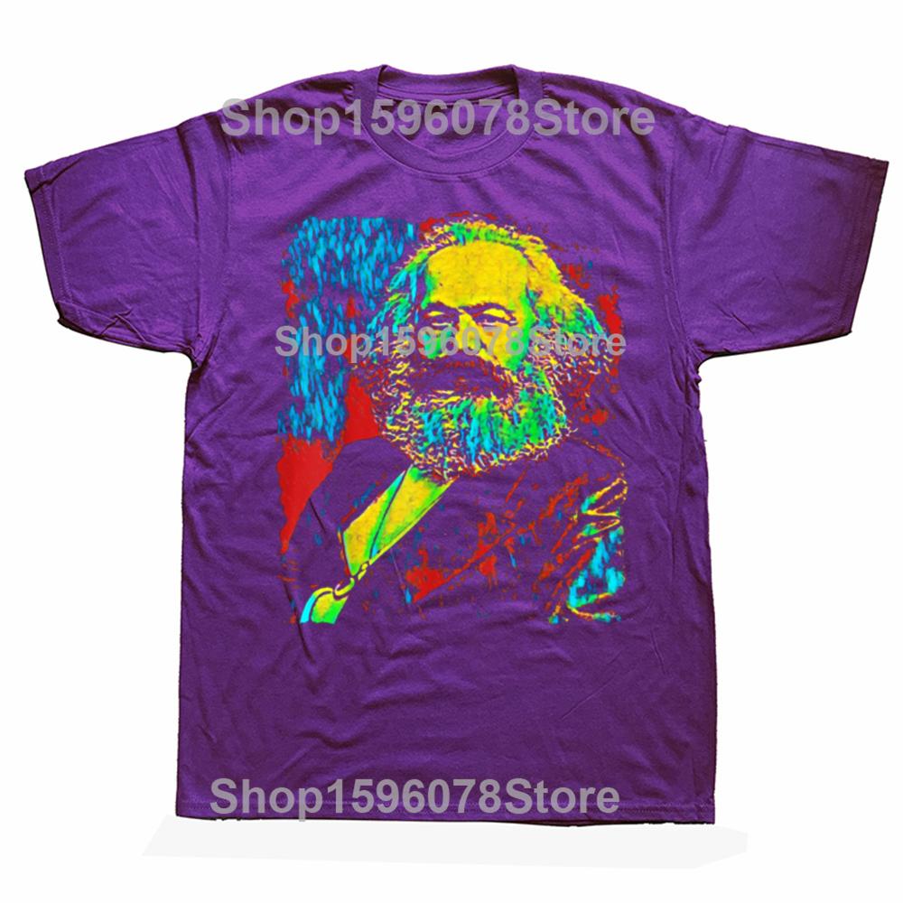 Funny Karl Marx Marxist Marxism Communist Graphic T-shirts Men Women's Fashion Casual Tshirt 100% Cotton Loose Oversized T Shirt