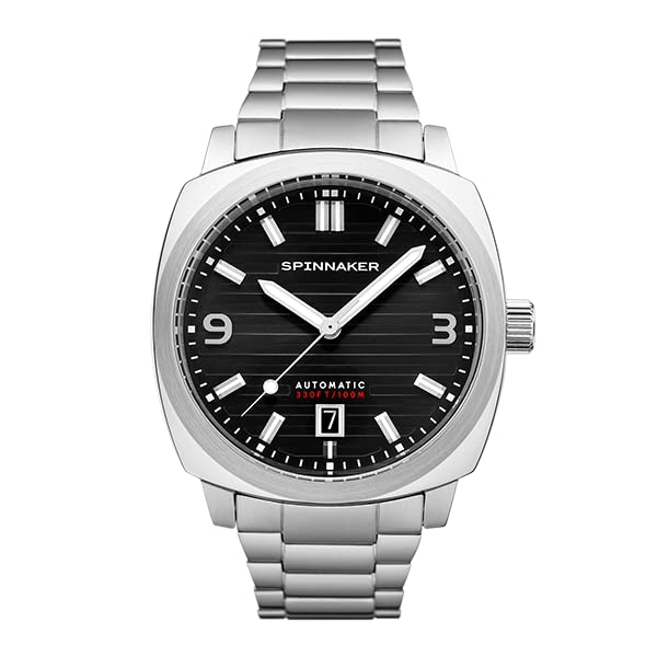 

Часы HULL Hull Черный циферблат Нержавеющая сталь Сапфировое стекло Сделано в Японии Автоматический механизм Водонепроницаемость 10 АТМ 40 мм Дайверские часы Винтажное серебро