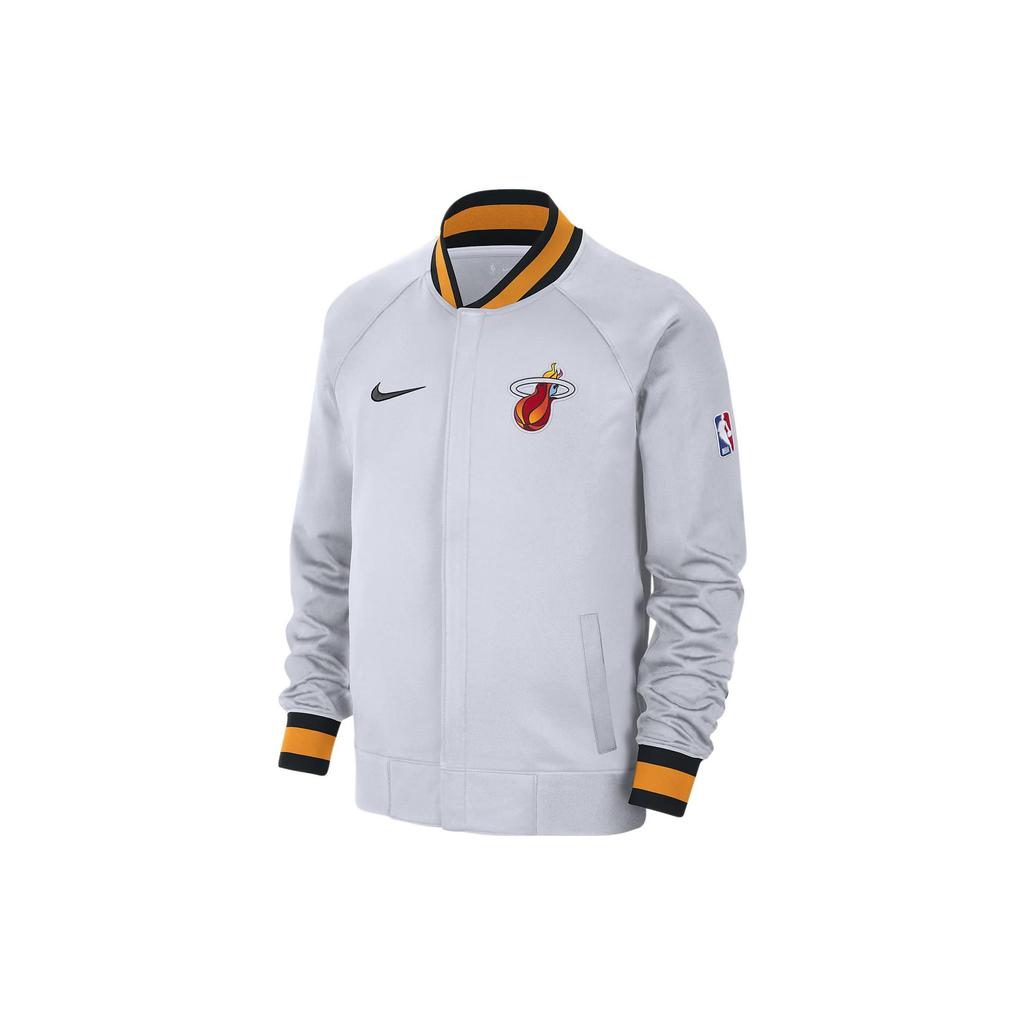 Nike NBA Miami Heat Showtime City Edition Dri-Fit Jacket White Men Streetwear DN8409-100