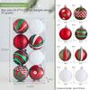 New Creative Christmas Ball Pendant 6cm Plastic Xmas Tree Charm Reusable Painted Plastic Ball New Year