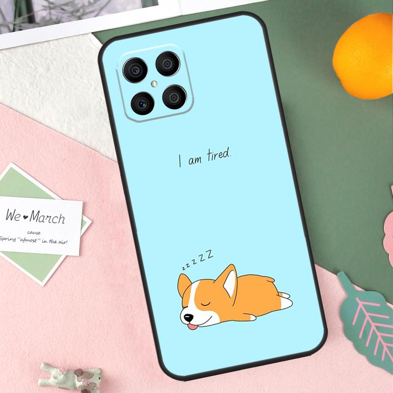 Cute Cartoon Corgi Dog Case For Honor 200 Lite 50 70 90 X9b X9a X8b X8a X8 X9 X9c Honor Magic 7 Pro 5 6 Lite Cover