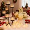12/24 Stück LED Flackernde Teelichter Warmgelb/Weiß Batteriebetriebenes Teelicht für Hochzeitsjubiläum Weihnachtsdeko