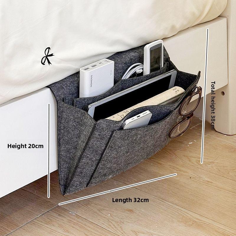 Felt Headboard Hanging Bag, Dormitory Bedside Storage Bag, Household Sofa Side Felt Storage Basket, New Felt Bag