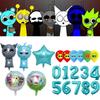 Foil Sprunki Cartoon Balloons Colorful Wedding Festival Birthday Decoration