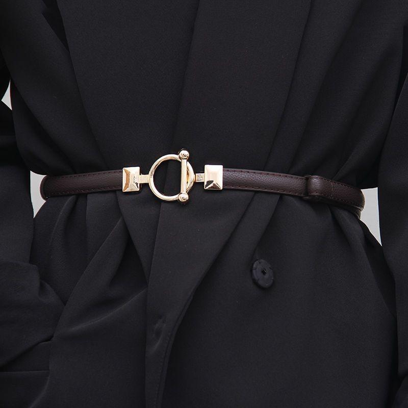 Waist Elegant Womens Chain In Fashionable Black Coffee And Camel For Dresses Suits And