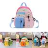 Childrens Cartoon Embroidered Backpack With Breathable Nylon For School And Toddler Use