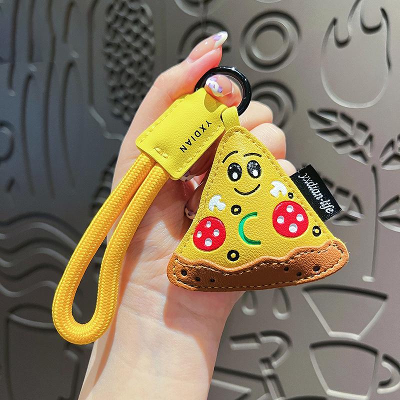 

Творческий пончик хлеб кулон имитация еды сумка очарование кожаный брелок милый изысканный аксессуары подарок 02