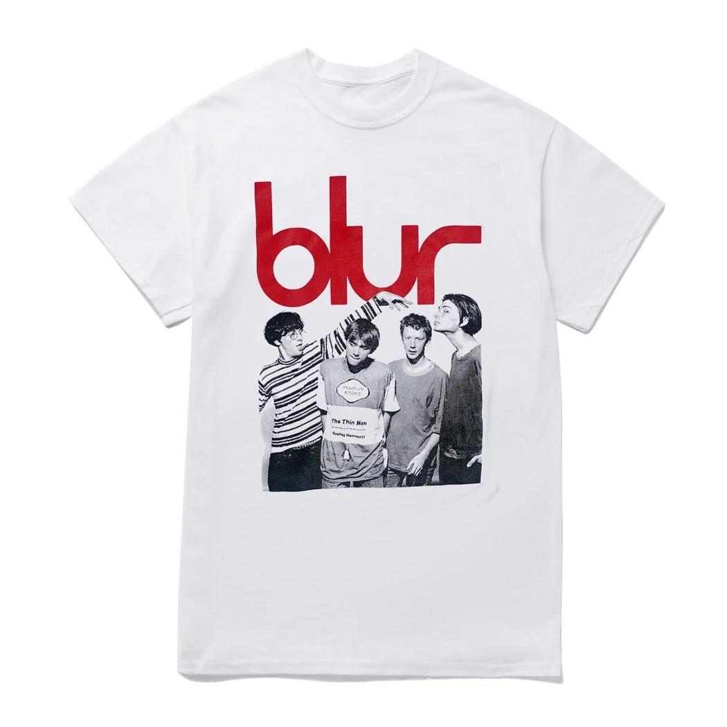 

Футболка с принтом Blur Band 2026, унисекс, с круглым вырезом, короткий рукав, Y2K, оверсайз, модная, высокое качество, ретро, ЖЕНСКИЕ и УНИСЕКС футболки S