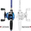 SOUGAYILANG Combo mulinello da pesca Canna da pesca telescopica da 1,8 m-2,4 m e mulinello da pesca con lancio 18 + 1BB per strumenti per la pesca alla carpa
