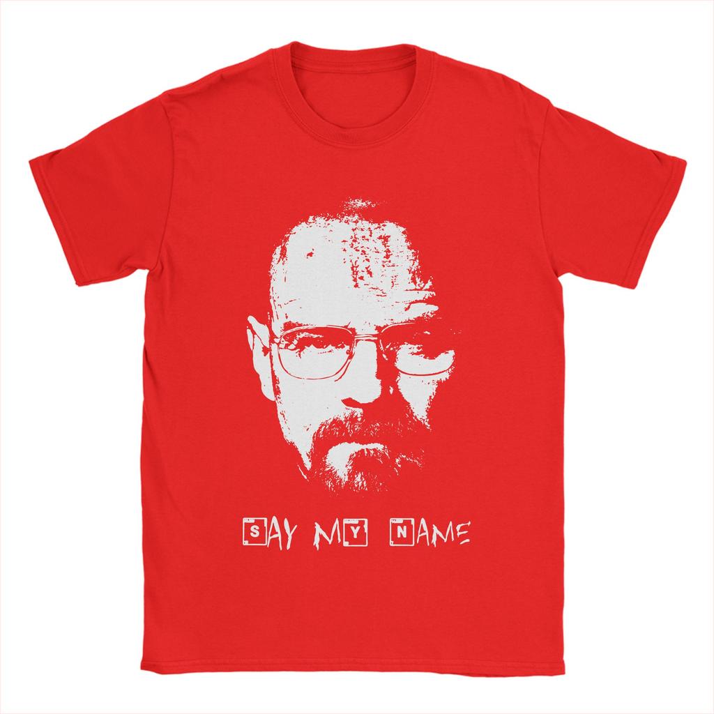 Pánské tričko Řekni mé jméno Breaking Bad Walter White Čistá bavlna Topy Vintage Krátký rukáv Kulatý výstřih Tričko Letní trička