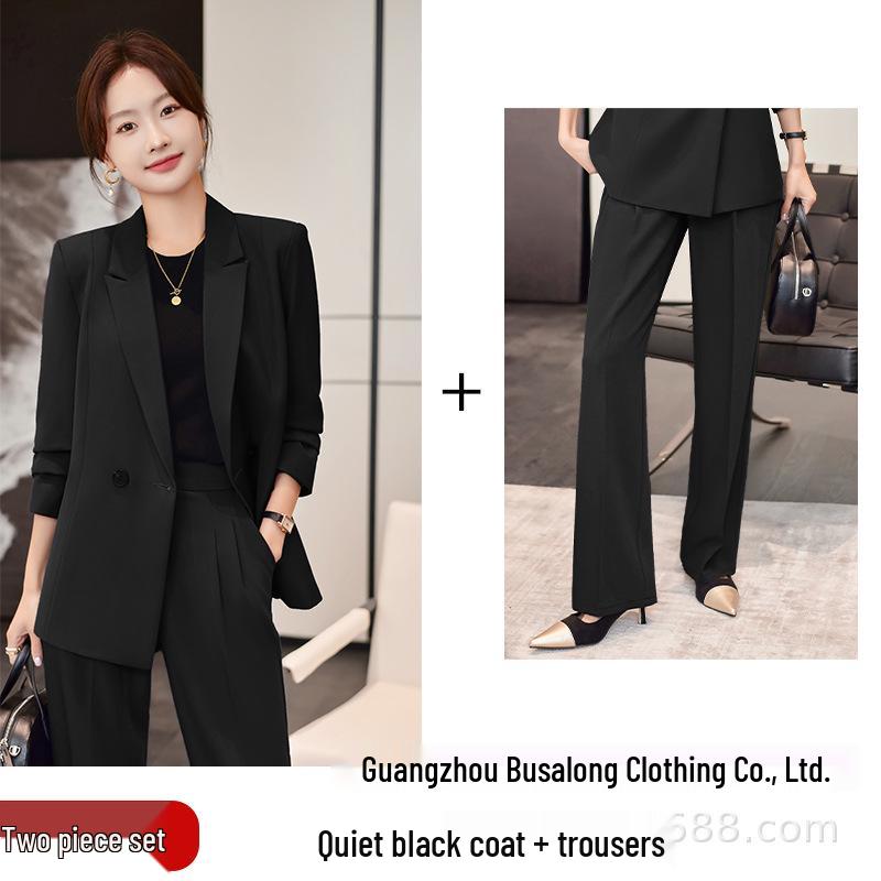 2025 Autumn Women s Long Sleeve Professional Suit & Trousers Set - Workwear 877 M